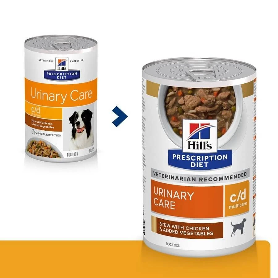 Hill's Prescription Diet Canine C/D Urinary Care Mijotés Au Poulet 12 X 354 Grs – Image 5