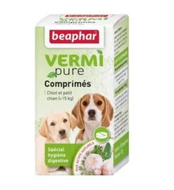 Beaphar Vermipure Comprimés Purge Aux Plantes Pour Chiot Et Petit Chien 50 Cps