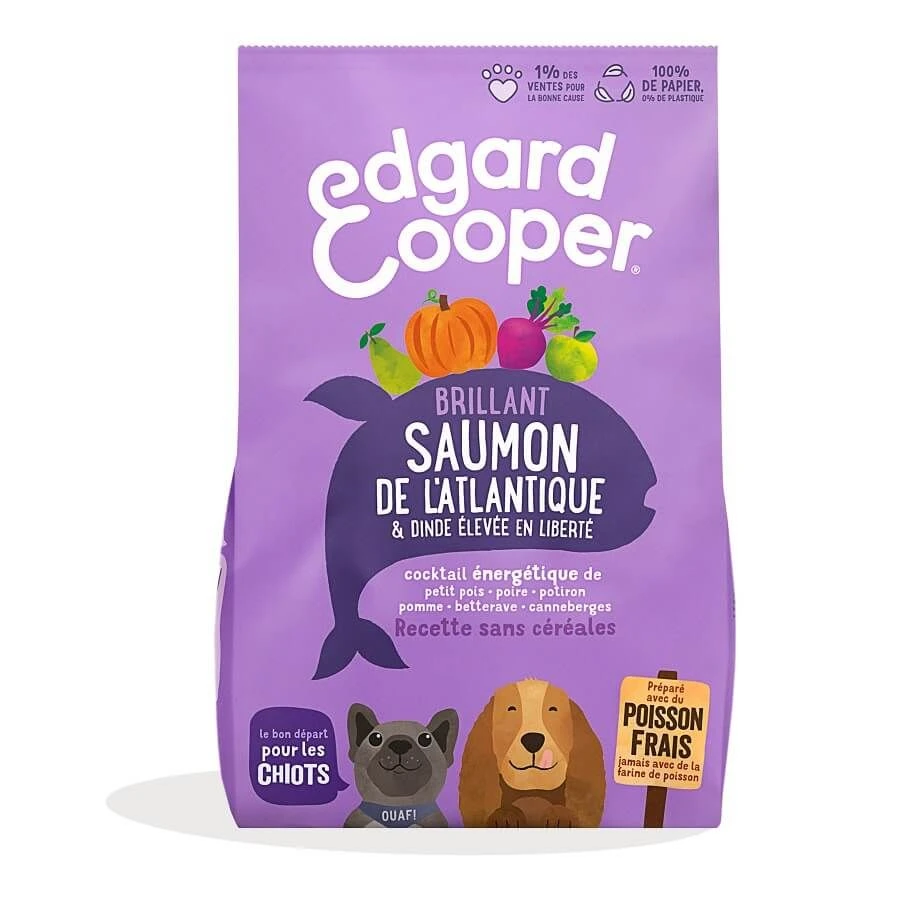 Edgard & Cooper Saumon & Dinde Sans Céréales Chiot 2.5 Kg