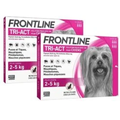 Frontline Tri Act Spot On Très Petit Chien 2 - 5 Kg 6 Pipettes + 3 Pipettes