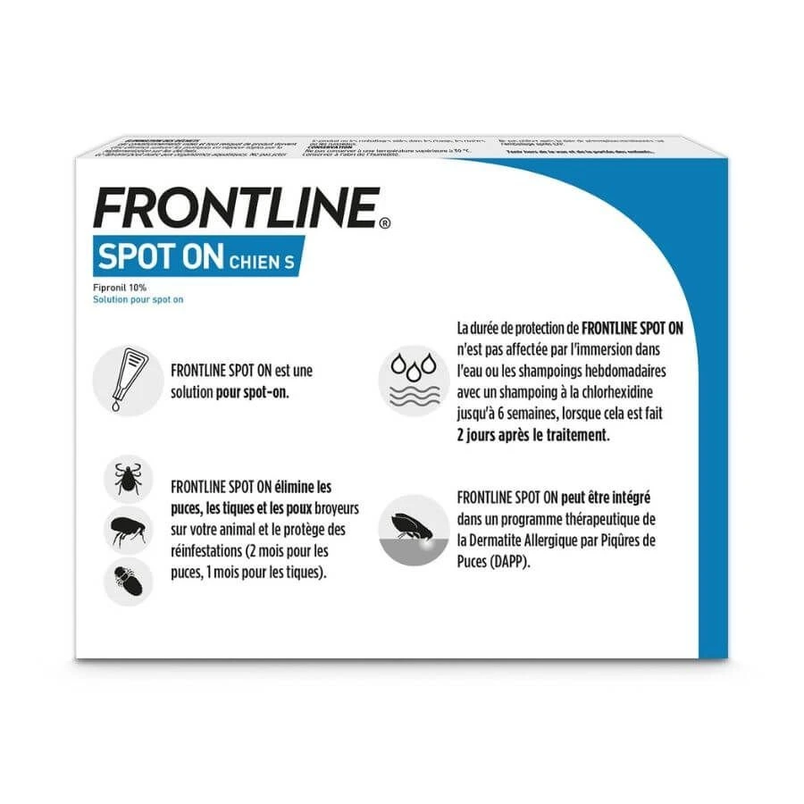 Frontline Spot On Chien De 2-10 Kg 4 Pipettes â Image 2