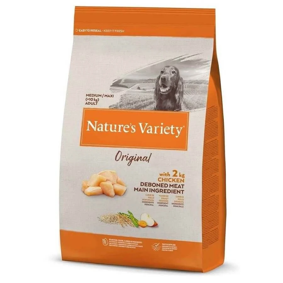 Nature's Variety Nature's Variety Croquettes Original Chien Adulte Medium/Maxi Poulet 10 Kg