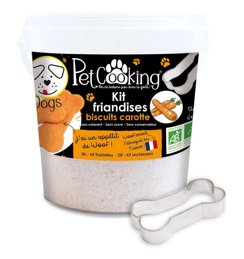 PetCooking Kit Friandises Biscuits Carotte Pour Chien 400 G